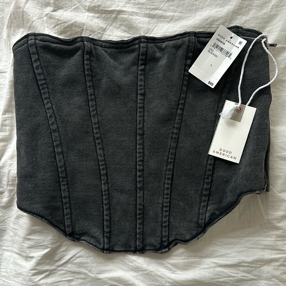 Good American Jeanius Terry Corset - Size L